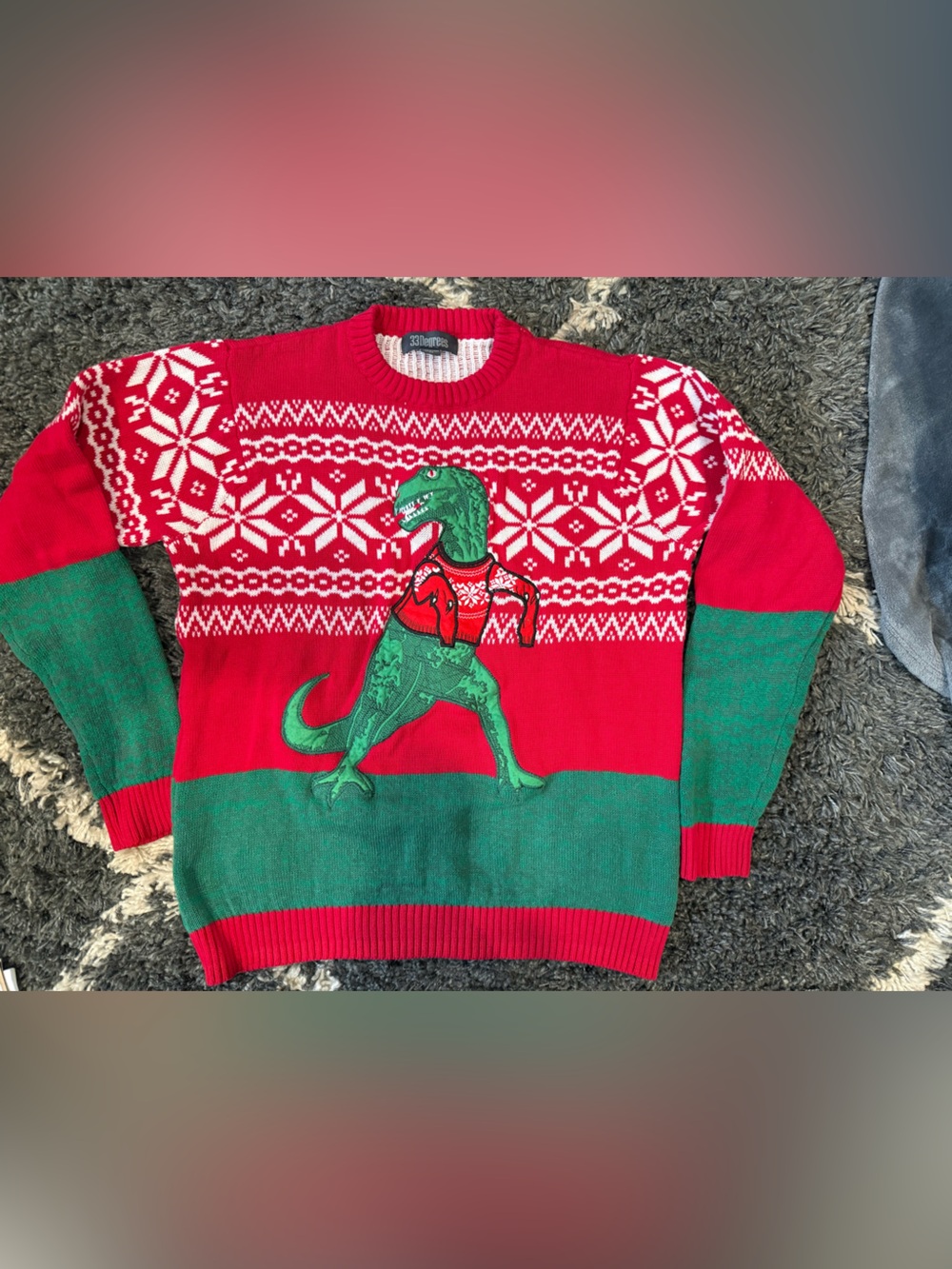 TREX ugly sweater‎ size medium like new